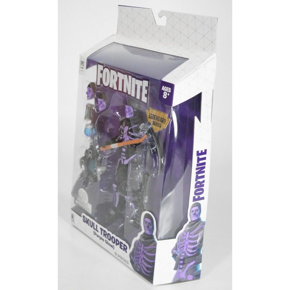 FORTNITE Legendary Series Skull Trooper Purple Glow Action Figure Rare - Picture 6 of 12